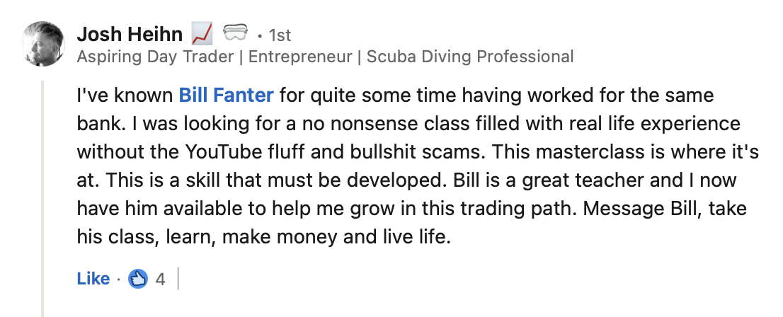 LinkedIn review screenshot
