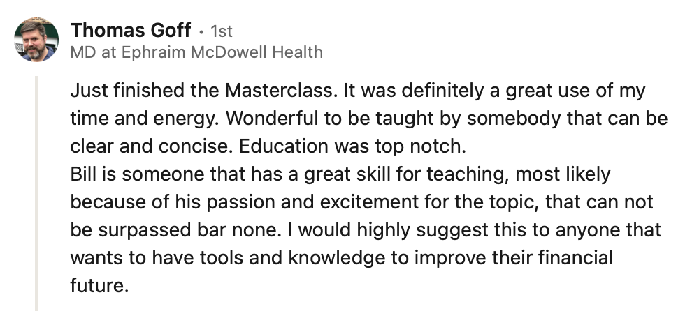 LinkedIn review screenshot