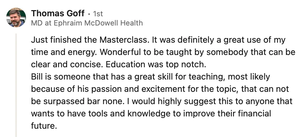 LinkedIn review screenshot