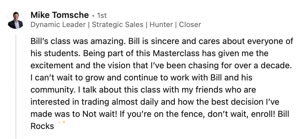 LinkedIn review screenshot