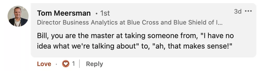 Student testimonial screenshot 82