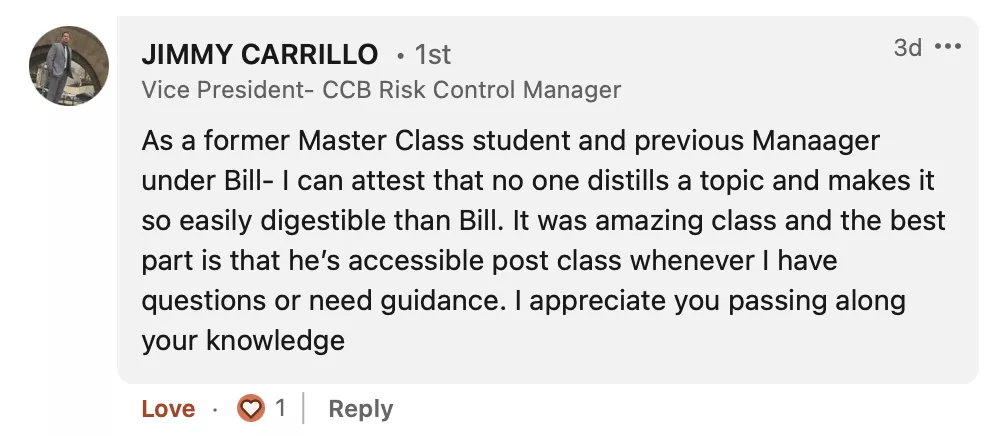 Student testimonial screenshot 77