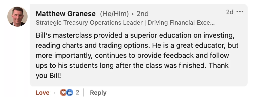 Student testimonial screenshot 68
