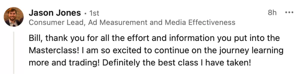 Student testimonial screenshot 46