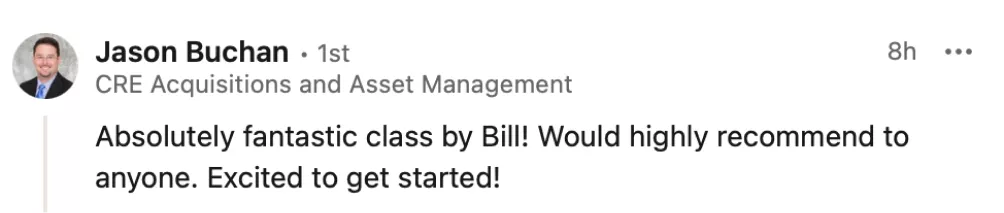 Student testimonial screenshot 42