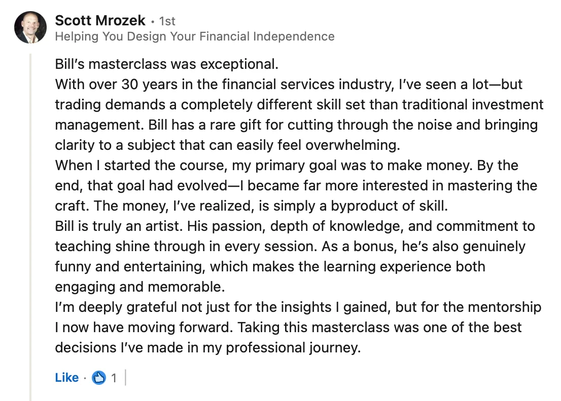 Student testimonial screenshot 34