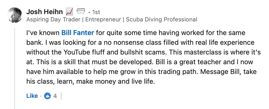 Student testimonial screenshot 26
