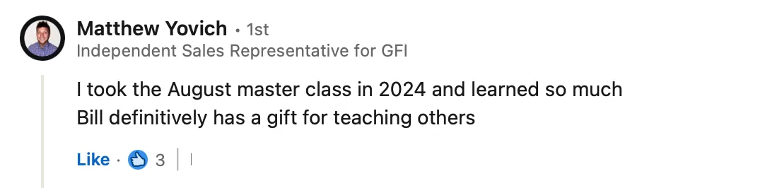 Student testimonial screenshot 24