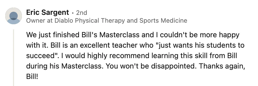 Student testimonial screenshot 16
