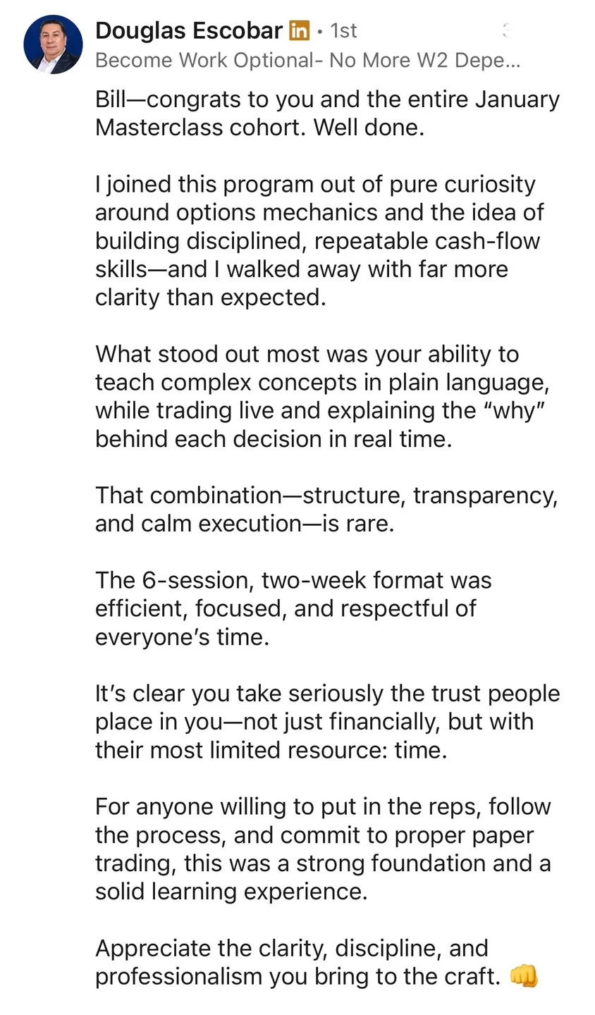 Student testimonial screenshot 8