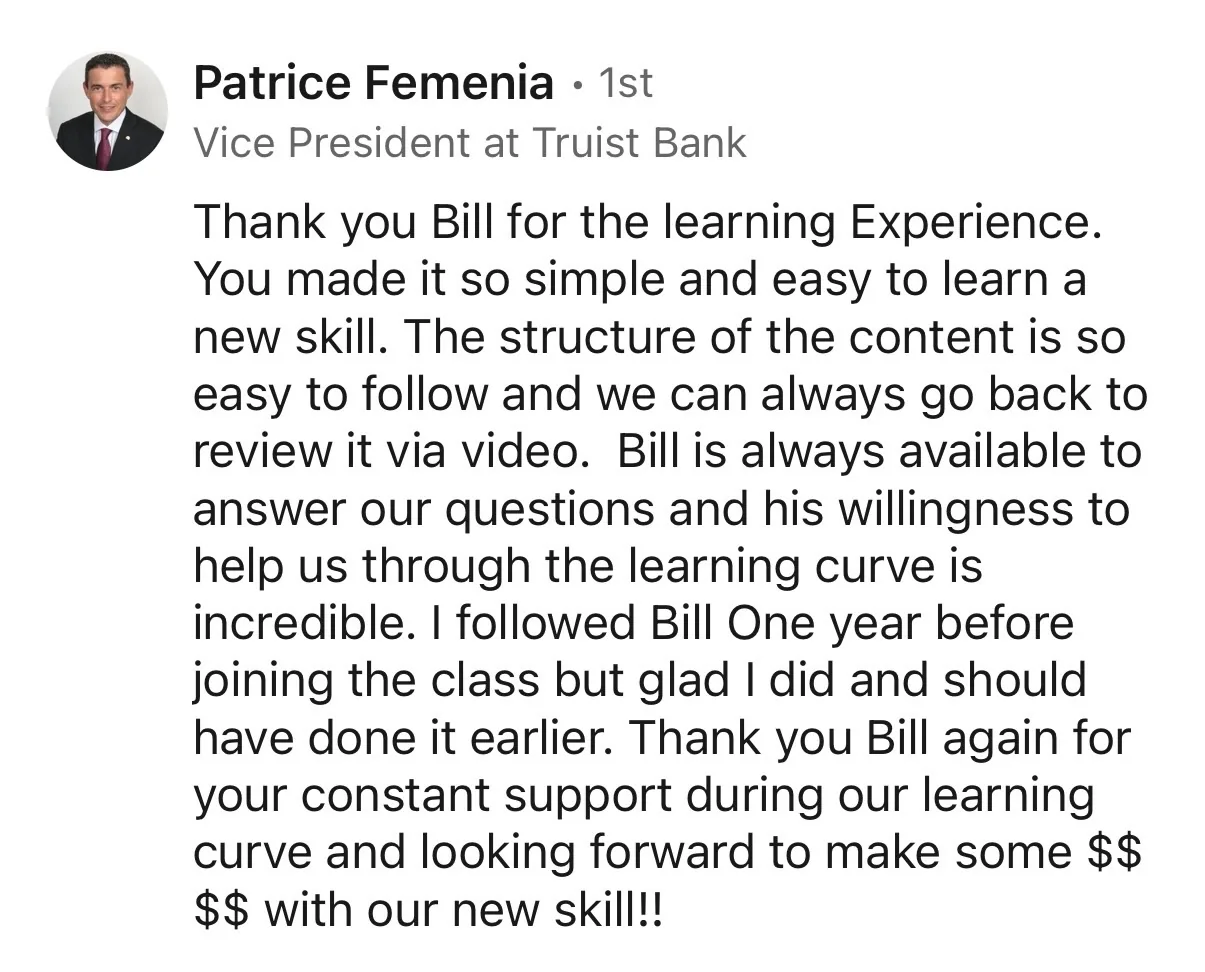 Student testimonial screenshot 6