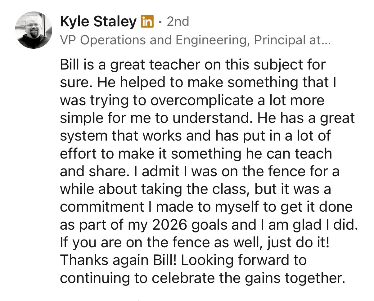 Student testimonial screenshot 5