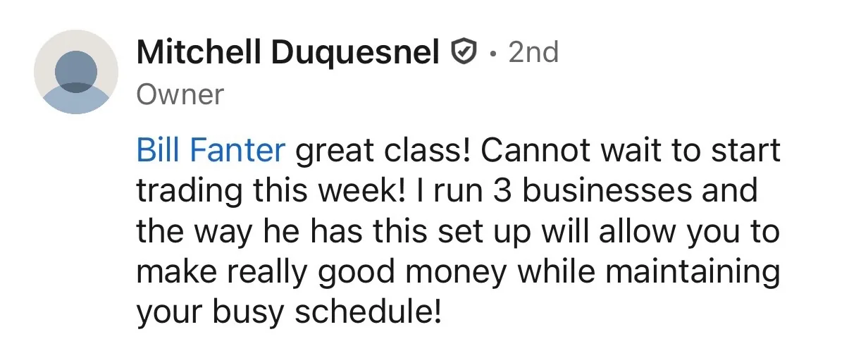 Student testimonial screenshot 3